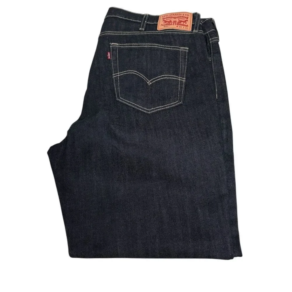 NWOT Levi Strauss 541 Athletic Taper Jeans Dark Wash 40X32